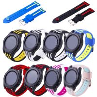 ☊▫♙ TW Striped Sports Silicone Band for Samsung Gear S3 Frontier Dual Colors Rubber Bracelet for Gear S3 Classic Watch Strap w Pins