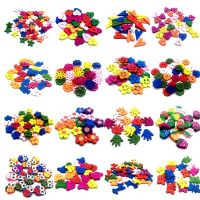 【YF】ↂ™❡  50PCS 2-Holes Mixed Buttons Kids Apparel Sewing Accessories Multicolor Animal/Flower Scrapbooking SC200