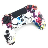 【In Stock】 nlh91 Anti-Slip Multicolor ซิลิโคน Guards Cover 2จอยสติ๊ก Caps สำหรับ4 PS4 Controller