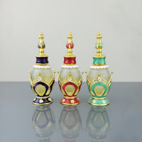 25Ml Alloy Crown Antiqued Empty Parfume Bottle Refillable Arab Style Essential Oils Bottles Fragrance Glass Dropper Bottles