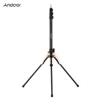 Andoer 190ซม./74.8นิ้วอลูมิเนียมอัลลอยแบบพกพาแสงไฟสำหรับถ่ายภาพขาตั้งพับขา3ส่วนพลิกล็อคออกแบบพร้อมสกรู1/4นิ้วสำหรับแหวนไฟSoftboxแฟลชแผ่นสะท้อนแสง