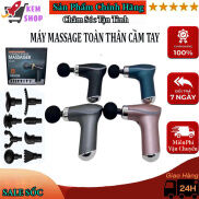 Máy massage cầm tay, máy mát xa toàn thân cao cấp 8 đầu và 5 chế độ rung