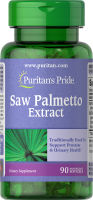 Puritans Pride Saw Palmetto Extract 90 Rapid Release Softgels ดูดซึมง่าย