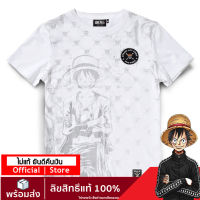 เสื้อวันพีช เสื้อยืดลิขสิทธิ์ แท้ เสื้อยืดลายการ์ตูน ลาย one piece T-Shirt DOP-852-WH