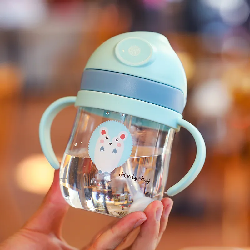 Toddler Cups with Straw Gravity Ball Wide Caliber Drinking Milk