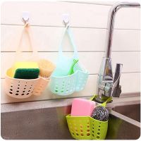 Kitchen Sink Clean Holder Bathroom Hanging Strainer Drain Basket Storage Box