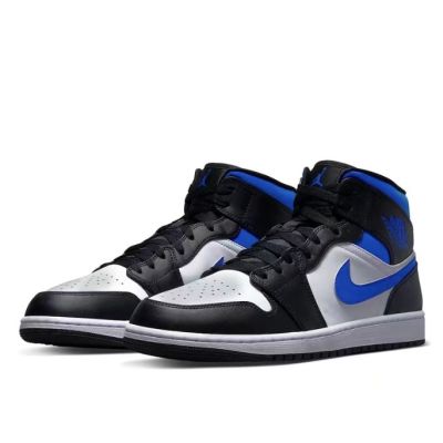 [HOT] Original✅ NK* Ar J0dn 1 Mid "White Royal" Royal Blue Mens Basketball Shoes Skateboard Shoes Casual Sports Shoes {Limited time offer}