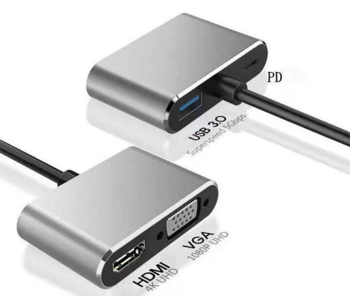 ตัวแปลง-usb-type-c-to-hd-เอชดีเอ็มไอ-adapter-4k-สินค้ามี2รุ่นให้เลือก