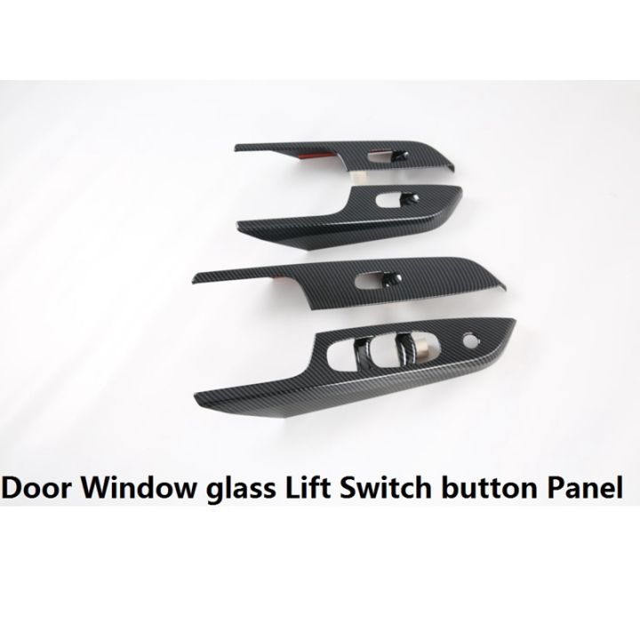 for-nissan-navara-np300-2016-2021-car-carbon-fibre-window-glass-lift-switch-button-panel-cover-trim-sticker-accessories