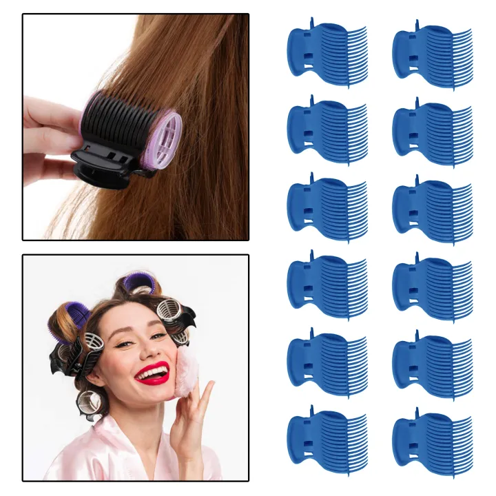 Homozy 12 Pieces Hot Roller Clips Replacement Accessories Tools for Women Girls Hair Styling