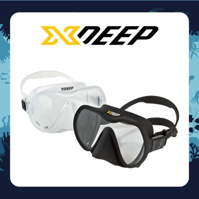 XDEEP FRAMELESS SCUBA DIVING MASK BLACK / TRANSPARENT Unparalleled Field of Vision