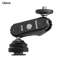 Vieline-Ulanzi R098 Field Monitor Mount With Cold Shoe Dual 360 ° Rotatable Ballhead Aluminium Alloy With 1/4 Inch Screw 1.5Kg Load Bearing For Mounting Video Monitor LED Light Microphone