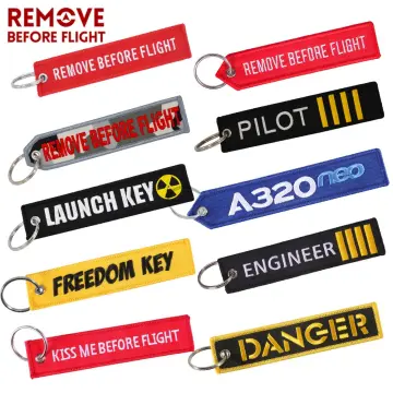 Remove Before Flight Keychain — Freedom 1 Coffee