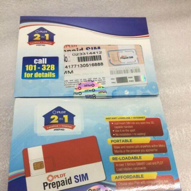 PLDT Landline Sim Card(02area Code) Lazada PH