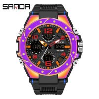 SANDA Brand Wrist Watch Men Watches Military Army Sport Style Wristwatch Dual Display Male Watch For Men Clock Waterproof Shock