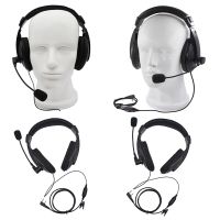 Professional Noise Cancelling Overhead Headphones With Microphone for 2Pin Baofeng Gaming Wired Headsets Earphones