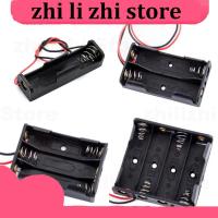 zhilizhi Store 1 2 3 4 Slots ports AA Size Power Battery Storage Case Box Holder Leads black for diy repair tools