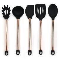 QTCF-Atucoho Silicone Cooking Utensils Set Non-stick Spatula Shovel Wooden Handle Cooking Tools Set With Storage Box Kitchen Tools