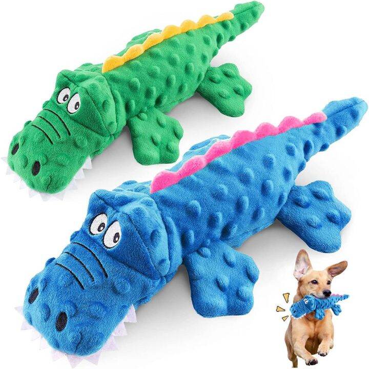 HEAVEN Soft Squeaky Sound Crocodile Toy Outdoor Play Puppy For Small