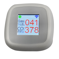 1 Piece Natural Gas Detector and Propane Alarm Gas Leak Detector Plastic for LNG, LPG, Methane with Voice Warning and Digital Display