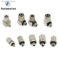 ✑✺ 5Pcs Male Thread M3 M4 M5 M6 -Air Tube 3mm 4mm 6mm OD Mini Pneumatic Pipe Connector Screw Through Quick Fitting Fast Twist Joint