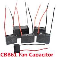 CBB61 Fan Capacitor  0.8 1 1.2 1.5 1.8 2 2.5 3 3.5 4 4.5 5 6 7 8 10 12 15 18 20uF Ceiling Fan Motor Running Rectangle Capacitor