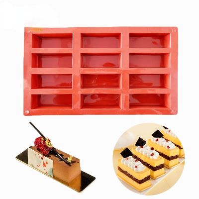 12/8 Cavity Silicone Protein Bars Mold Rectangle Granola Bar Baking Tool Mould Silicone Mold French Cake Mold Dessert Tool Cables Converters