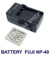 (Saving Set 1+1) FNP-40 / FNP40 / NP-40 / NP40 แบตเตอรี่และแท่นชาร์จสำหรับกล้องฟูจิ Battery and Charger for Fujifilm FinePix F610 Zoom,F650,F700,F710,F810,F811,J50,V10,Z1,Z2,Z3 Zoom, Z5 fd BY TERB TOE SHOP