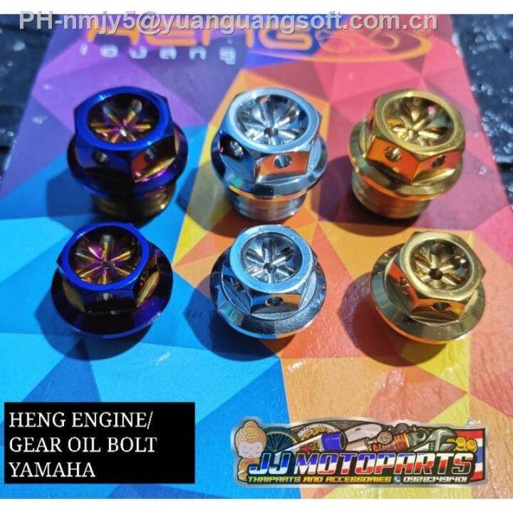 bolts and nuts ☂♧☏ HENG ENGINE/GEAR OIL BOLT MIO/NMAX/AEROX/GRAVIS ...