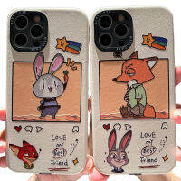 เคสนิ่มลายตัวการ์ตูน Zootopia เข้ากันได้กับ Iphone 14/13/12/11ซีรีส์ฝาครอบโทรศัพท์มือถือ