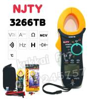 มิเตอร์วัดไฟ 3266TB Digital Clamp Meter เครื่อววัดอุณหภูมิ คลิปแอมป์ เเคล้มมิเตอร์  เครื่องวัดไฟดิจิตอล