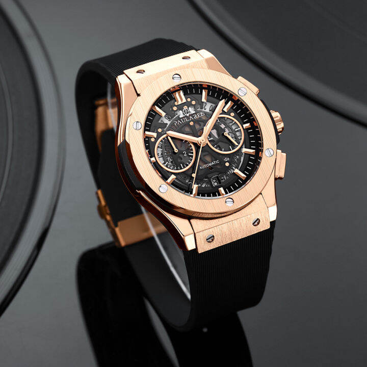 men-chronograph-skeleton-automatic-see-through-style-luxury-rose-gold-silver-black-titanium-style-rubber-fashion-quartz-watch