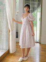 SARSA - Cinrella Midi-Dress (Striped-Pink)