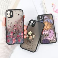 Shockproof Etui Case For iPhone 13 Case iPhone 11 Flower unda iPhone 12 14 Pro Max 13 Mini 7 8 Plus 6s XR XS Max X SE 2022 Cover  Screen Protectors