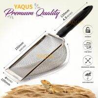 【YF】 Pet Cleaning Tools Stainless Steel Feces Shovel Net Cat Litter Reptiles Lizard Sand Mesh Screen Fecal Spoon