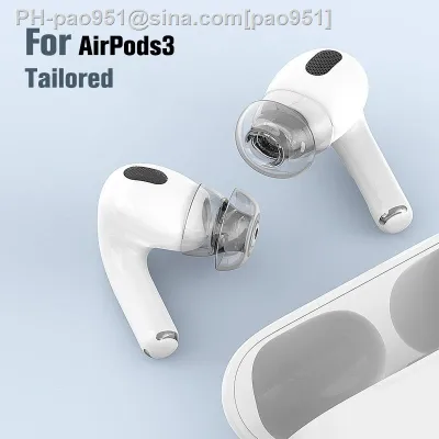 1Pair For AirPods 3 Generation Ear Tips Ear Tips Noise Reduction Ear Buds Anti Slip Transparent Earplugs Ear Cover Tips