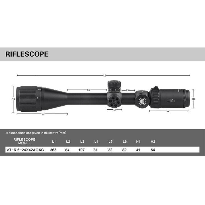 กล้องติดปืนยาว-ขอบเขต-discovery-vt-r-6-24x42aoac-พร้อมเมาท์-11-มม-มอบประสบการณ์การล่าสัตว์ที่สมบูรณ์แบบให้กับคุณ