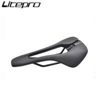 Litepro MTB Road Bike PU Leather Saddle Hollow เบาะนั่งสบายเบาะพับอุปกรณ์จักรยาน