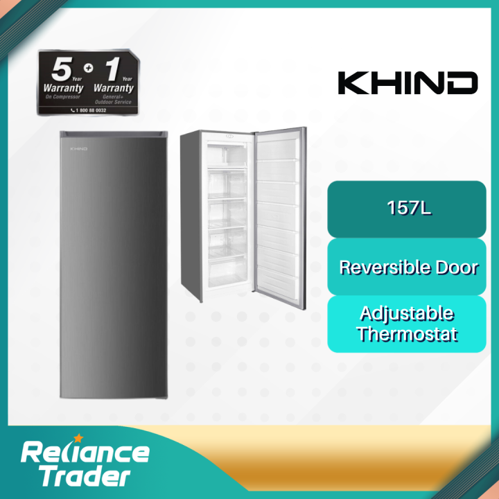 Khind 157L Upright Freezer UF157 Lazada