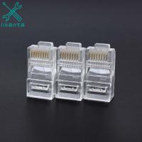 LIKANTA หัวสายเคเบิลคุณภาพสูงแบบ Unshielded หัว8P8C ปลั๊ก Rj45เสียบเครือข่าย Cat5 CAT5e ขั้วต่ออีเธอร์เน็ต