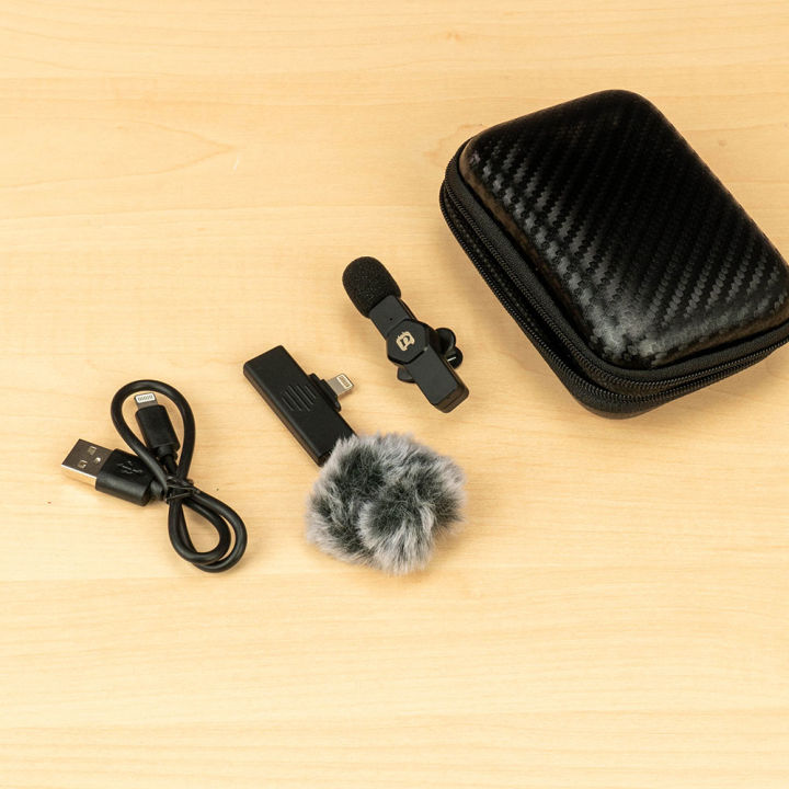 puluz-pu3081b-wireless-microphone-for-smartphone-ios-ไมโครโฟนไร้สาย-สำหรับ-iphone-ipad-ipod-ไอโฟน