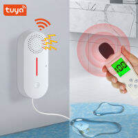 Tuya WiFi Smart Water Sensor เครื่องตรวจจับการรั่วไหลของน้ำ Smart Home Flood Overflow ระบบความปลอดภัย APP Remote Alarm ทำงานร่วมกับ Tuya