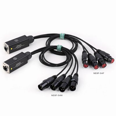 XLR Audio Snake 4 Channel 3 Pin Multi Network Breakout สำหรับเวทีและสตูดิโอบันทึกเสียงหญิงและชายสายเวทีเสียง