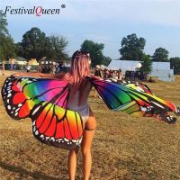 ⊕ Rainbow Butterfly Wings For Women Belly Dance Fashion 360 Degree Big Butterfly Props Stage Performance Rave Festival Big Wings