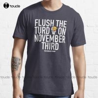 ล้าง Turd ในวันที่3พฤศจิกายน! เสื้อยืดมีลายแฟชั่นคอกลมแขนลำลองขาสั้นพิมพ์ลายผ้าฝ้าย100%