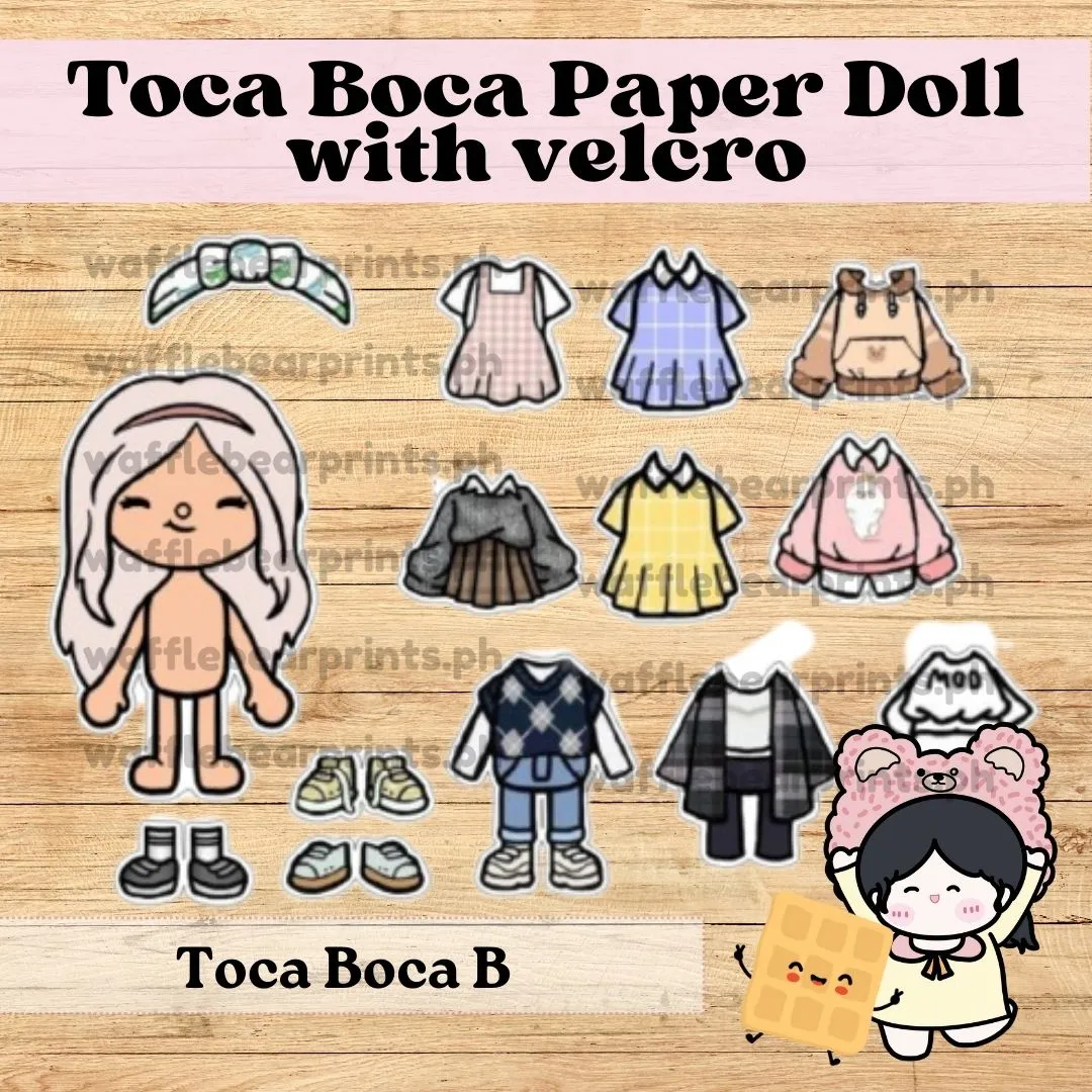 Color Toca Boca Paper Doll And Clothes Toca Boca Papercraft Singapore ...