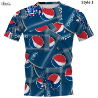 Pepsi Style 2023 Harajuku 3d Printed T-shirts Are Fashionable for Men And Women. Fashion Versatile Style