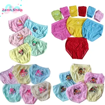 12Pcs Kid's/Girl's Cotton Good Quality Assorted Color Plain Underwear Panty  8-10 years old
