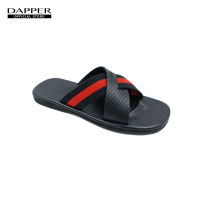 DAPPER รองเท้าแตะ Carbon Fiber Cross Strap Sandals สายคาดดำ/แดง