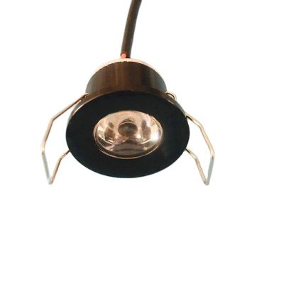 แพ็คของ1 0มินิ1วัตต์จุดไฟ LED สีดำนำไฟเพดานสำหรับบ้านตู้230โวลต์